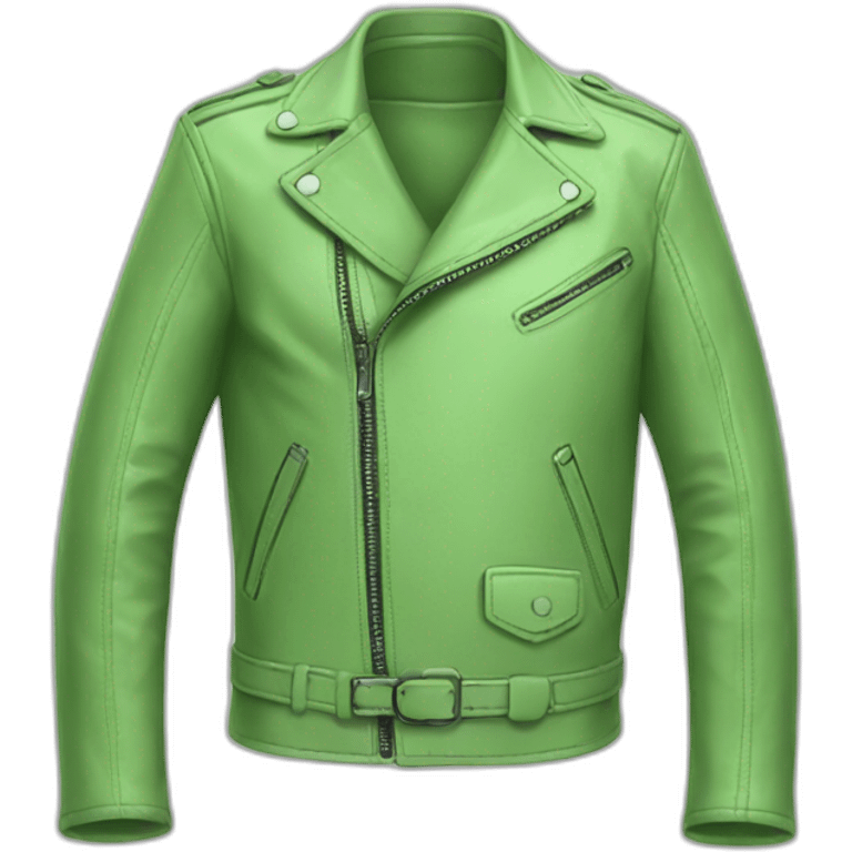 light green leather jacket emoji