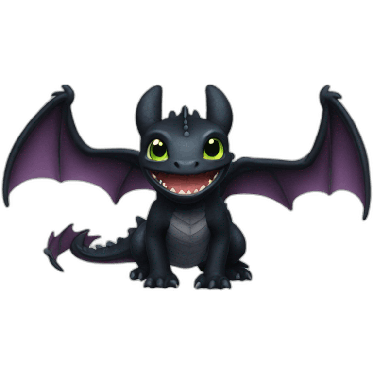 Gay toothless dragon emoji