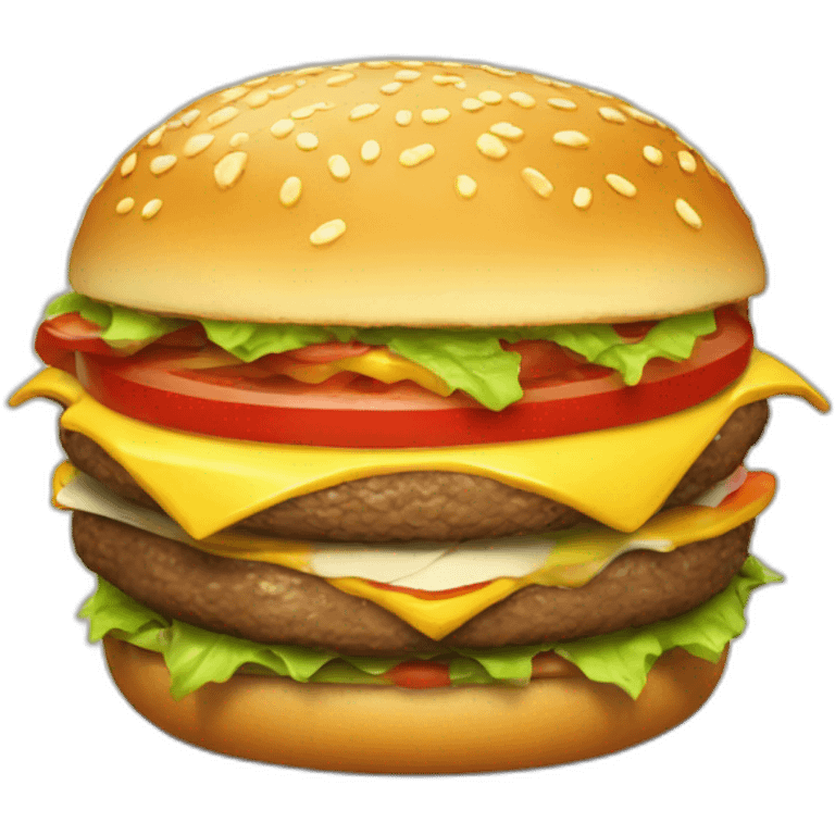 Dracofeu qui mange un burger emoji