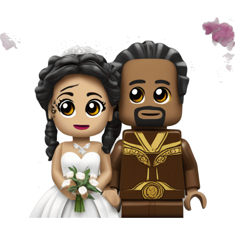 Lego Queen Amadala of Naboo and Anakin  Skywalker get married then have kids together.  emoji