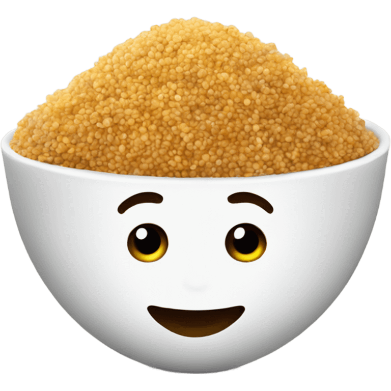 quinoa in a plate emoji