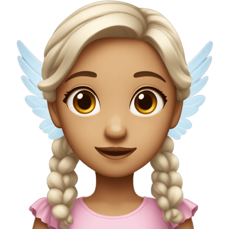 a fair girl that is a fairy and very cute emoji