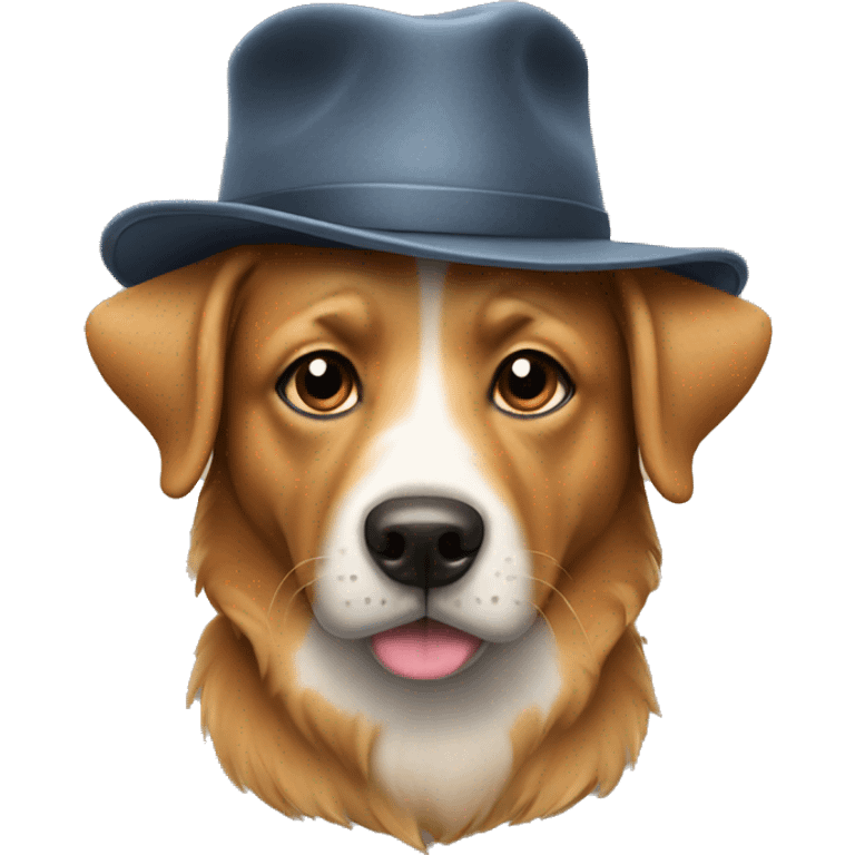 Dog With hat emoji