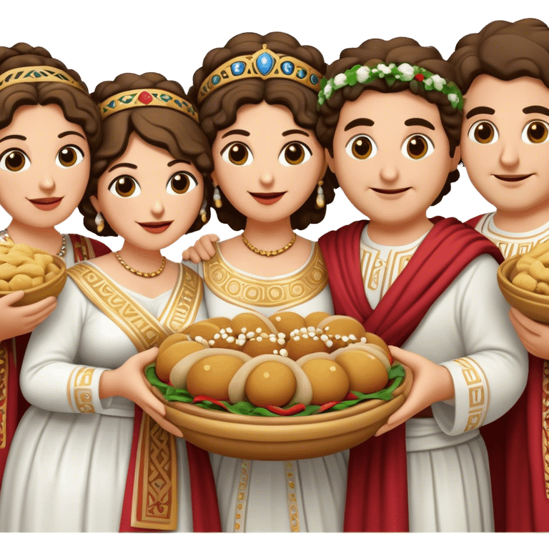 Cinematic Realistic My Big Fat Greek Wedding Pop Culture Emoji, depicting a vibrant celebration of Greek culture rendered with lively textures and festive lighting. emoji