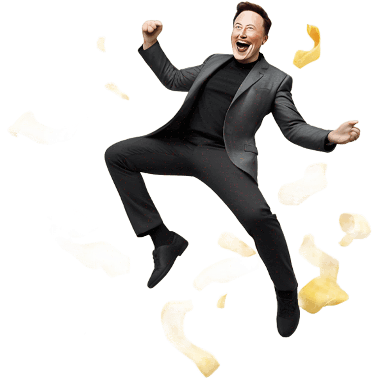 Elon Musk jumping emoji