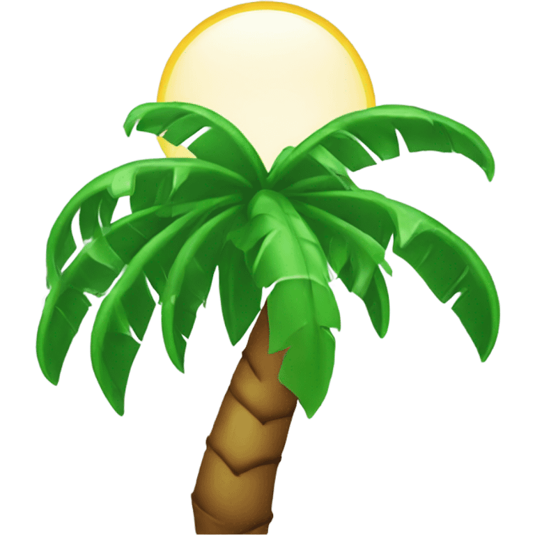 Palm tree crying emoji