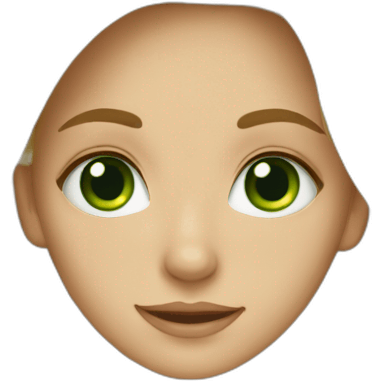 cute green-eyed blonde girl emoji