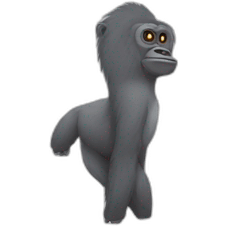 Gorilla and Llama emoji