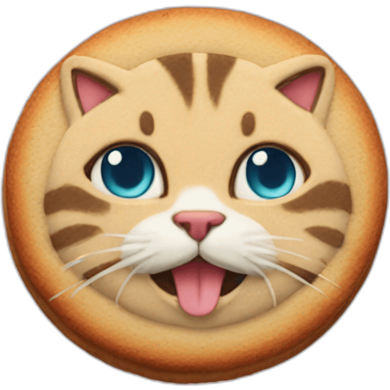 Cat cookie emoji