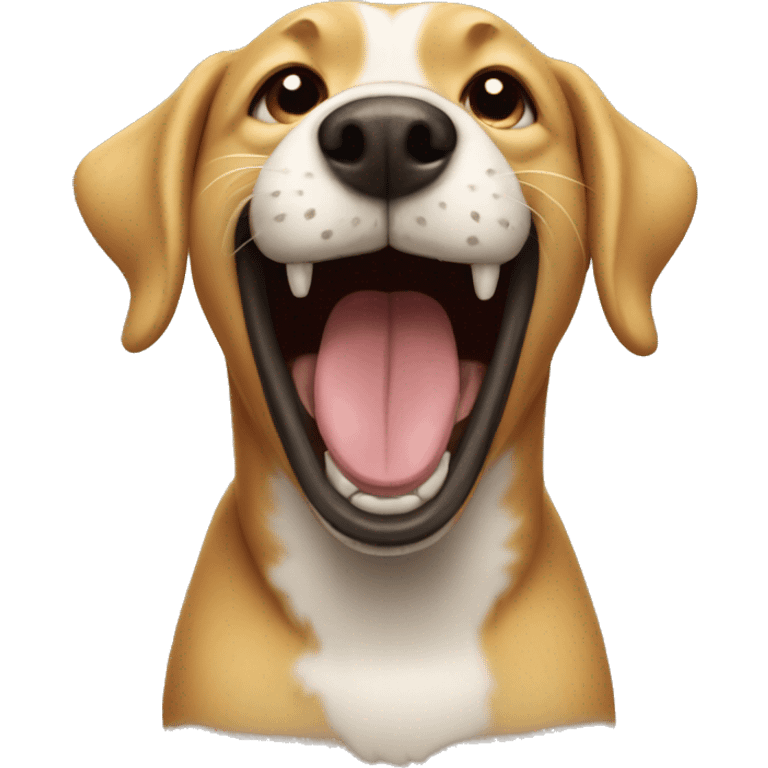 laughing dog emoji