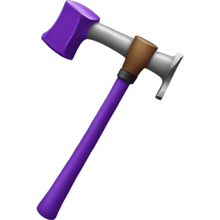 a purple hammer shows a staff emoji