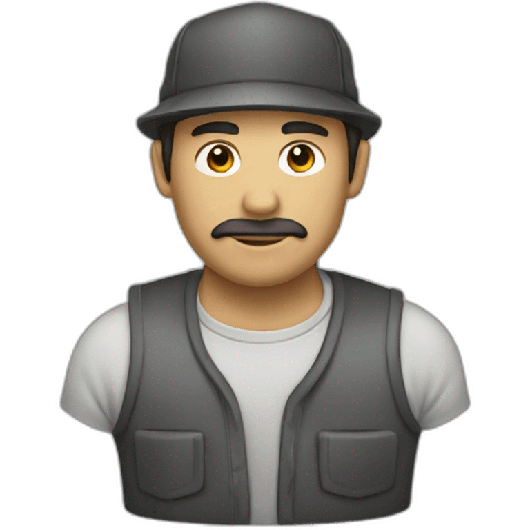 Hombre limpia auto emoji