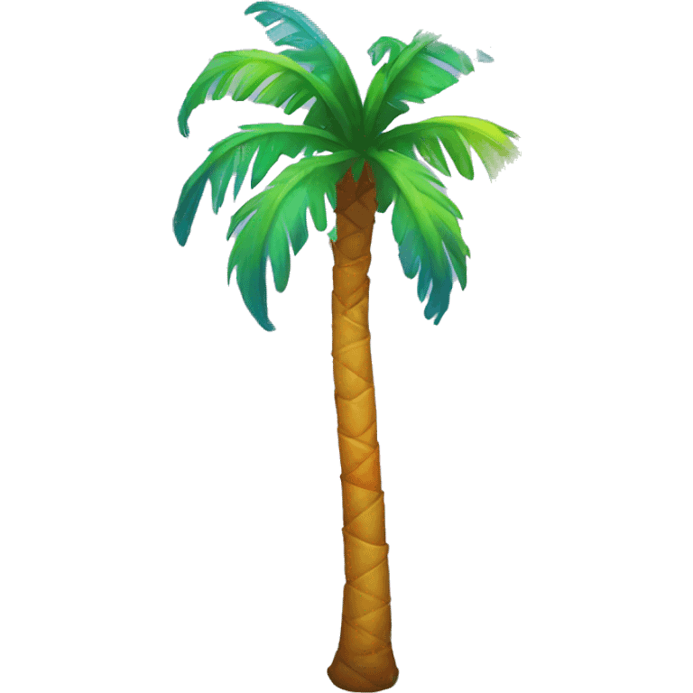 rainbow palm tree emoji