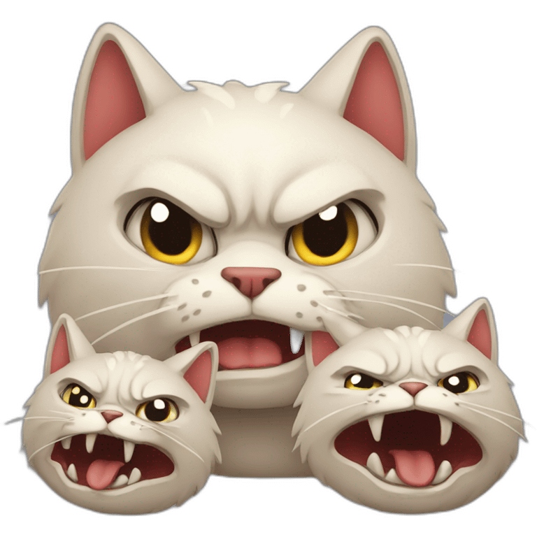 Angry rotten cats emoji