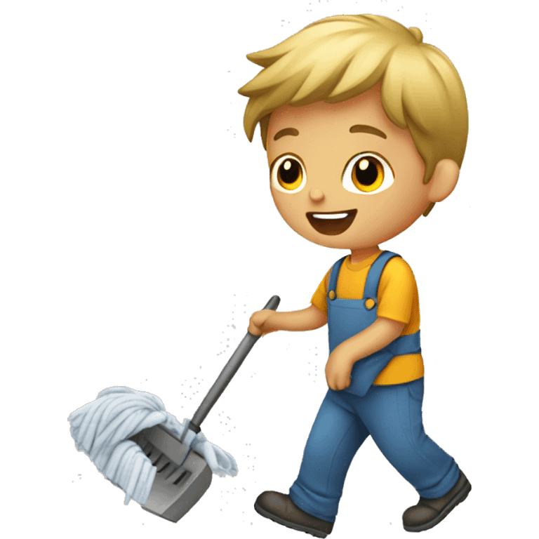 Kid doing chores  emoji