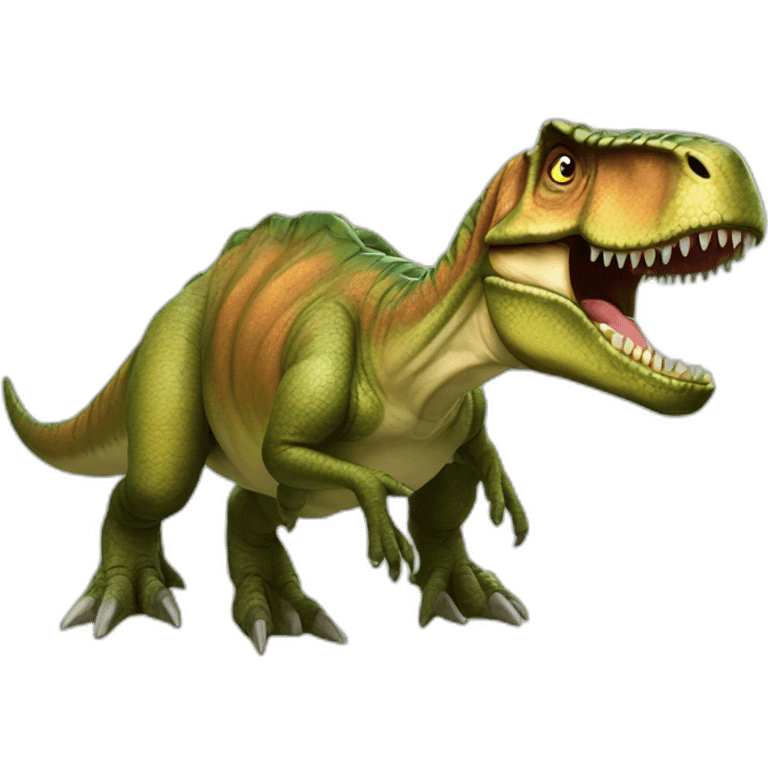 T rex sur tortue emoji