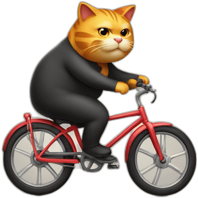 Fat-cat-riding-a-burning-bike emoji