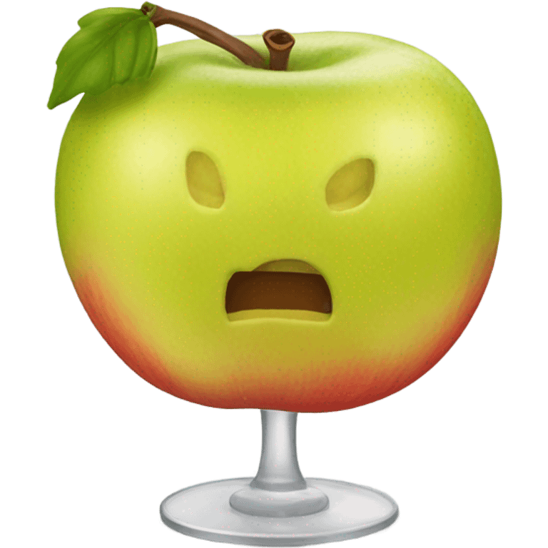 Manzana corona avión emoji