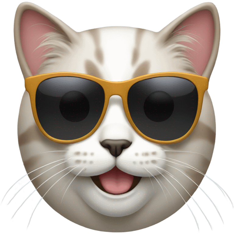 Cat with sunglasses emoji