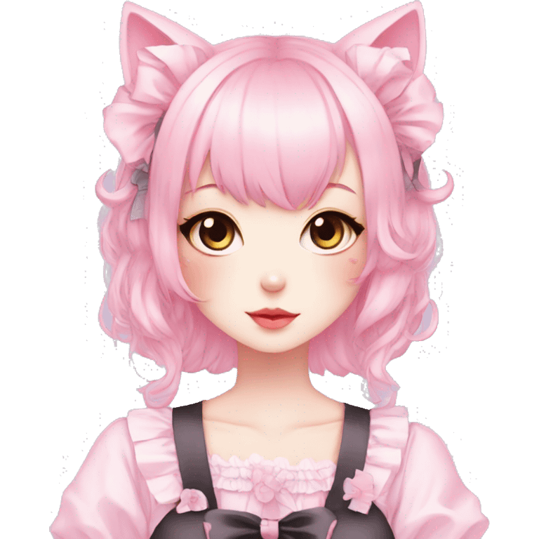 Pastel Edgy Kawaii Cute Beautiful Elegant Pretty Anime Punk Lolita Catgirl emoji