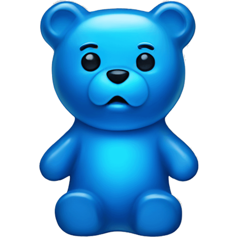 blue gummy bear emoji