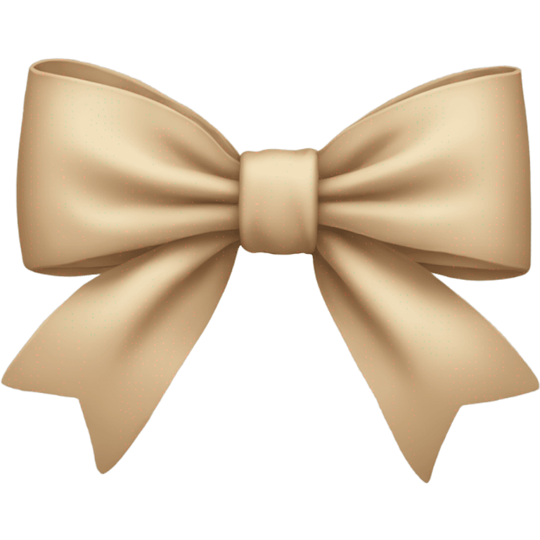 Beige bow emoji