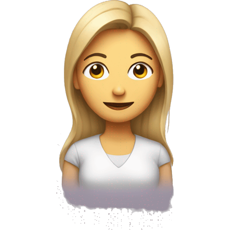 My wife is my world drawn as a character emoji