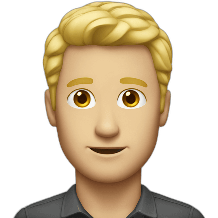 CMO blond man emoji