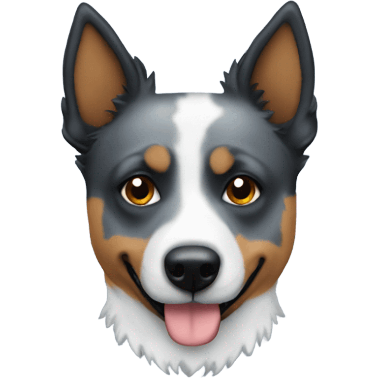 A blue heeler dog  emoji