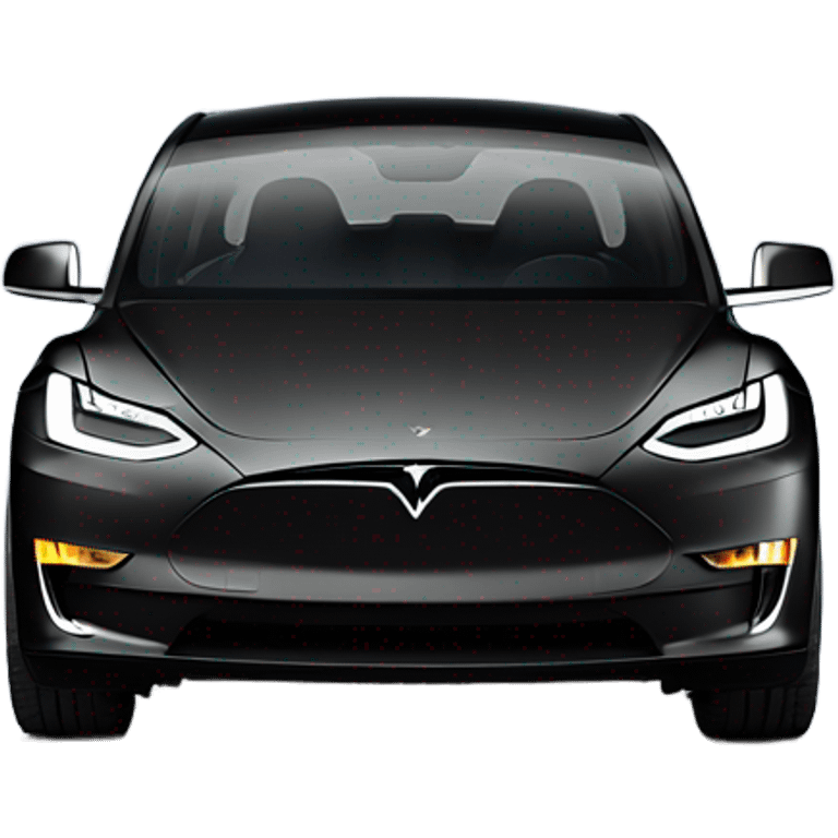 Tesla model y black front view emoji