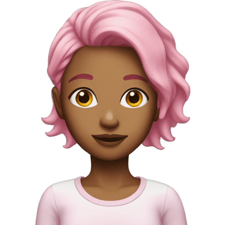 Girl with pink hair  emoji