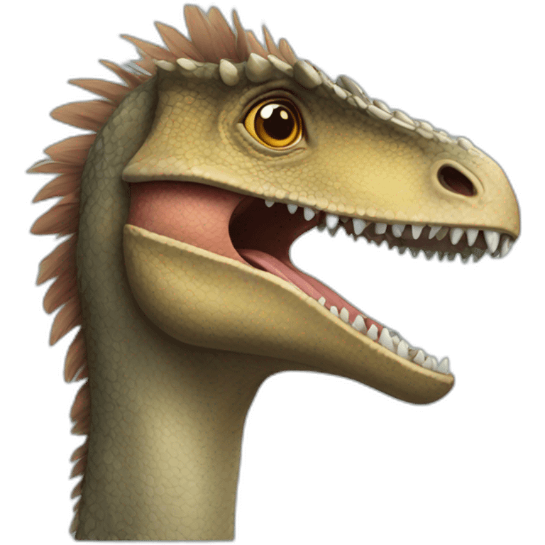 Feathered realistic dinosaur  emoji