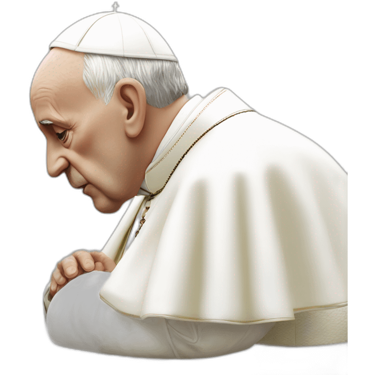 the pope innocently snorting lines emoji