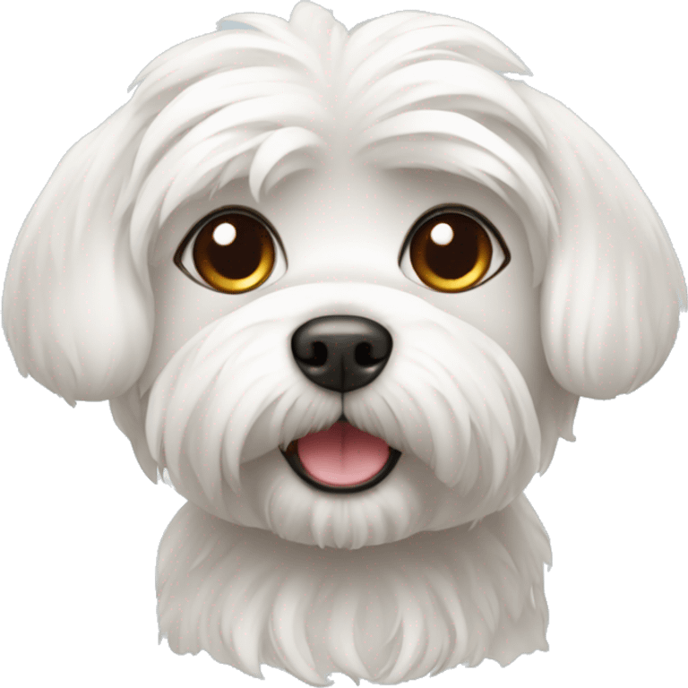 Cute Maltese dog emoji