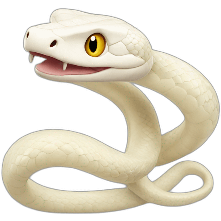 Albino snake emoji