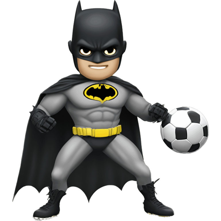 Batman jugando fútbol  emoji