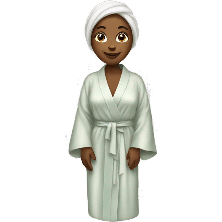 Lady in a silk robe emoji