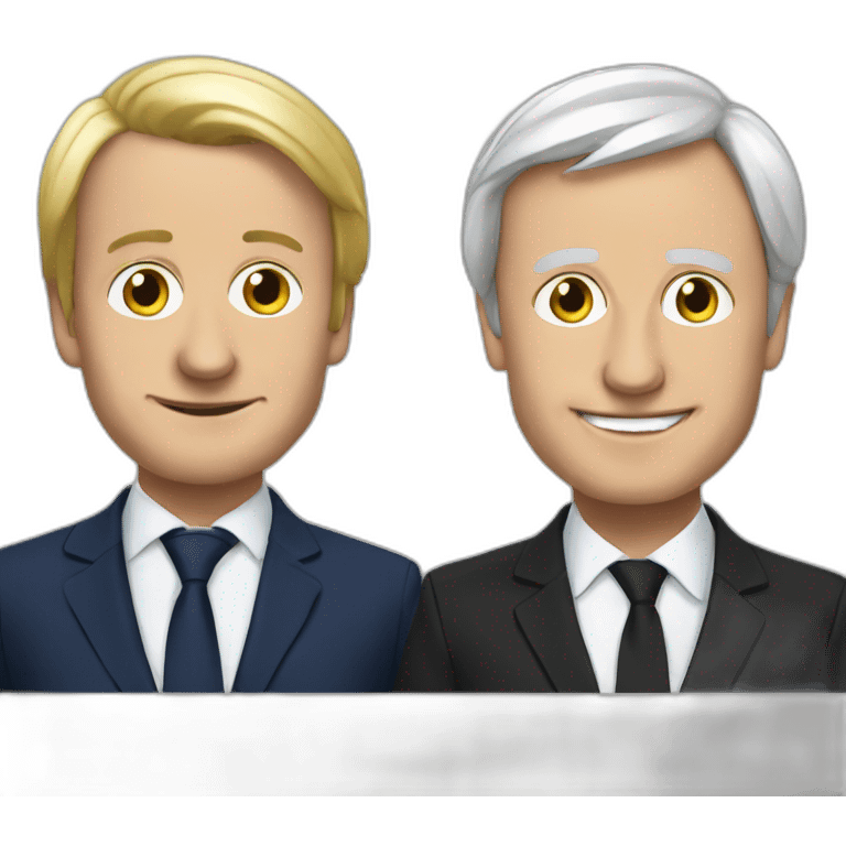 Macron Lepen emoji