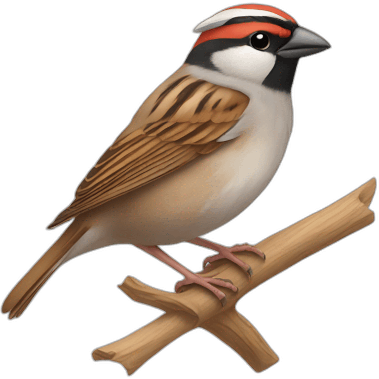 sparrow-with-cap emoji