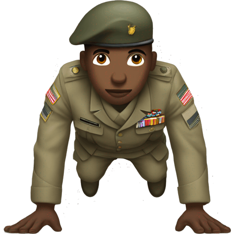 Soldier push-up emoji