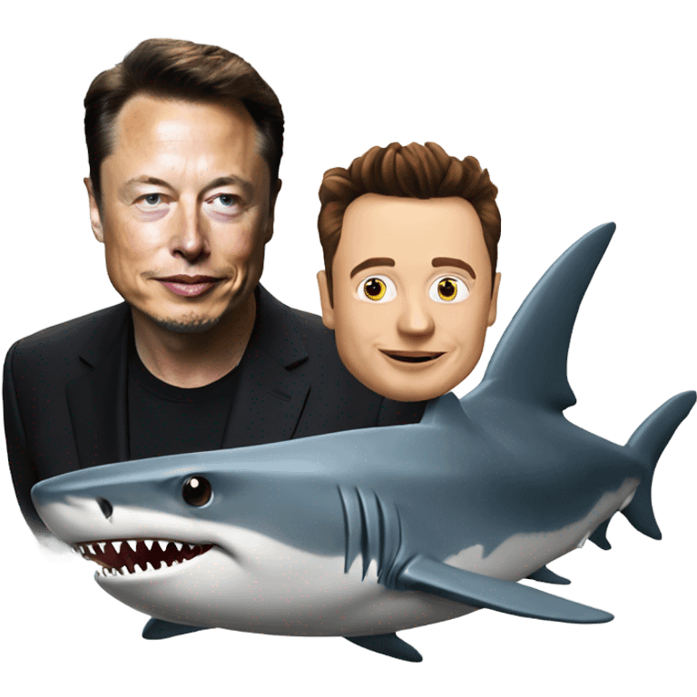 shark with elon musk emoji