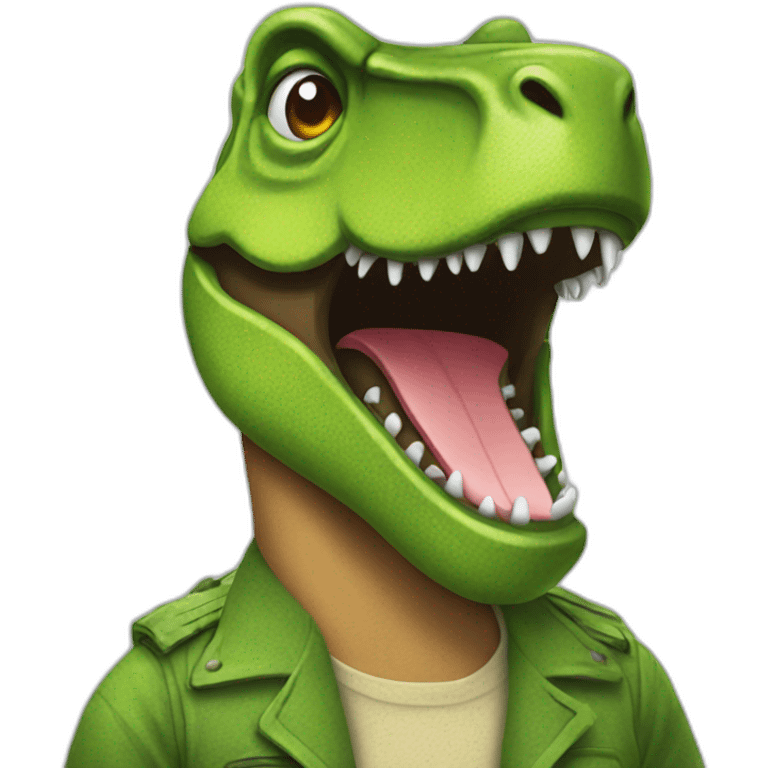 Trex costume emoji