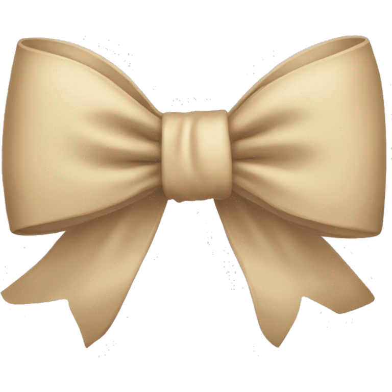 Beige bow emoji