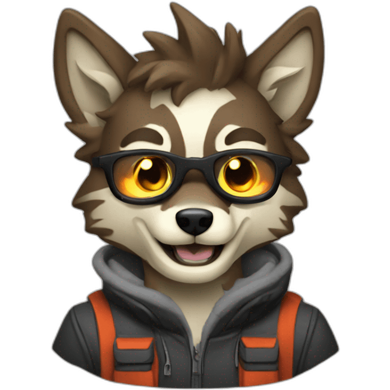 Pyro wolf programmer emoji