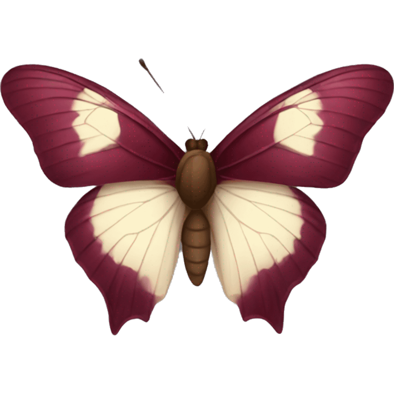 Burgundy butterfly emoji