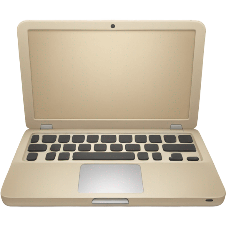 Beige laptop emoji