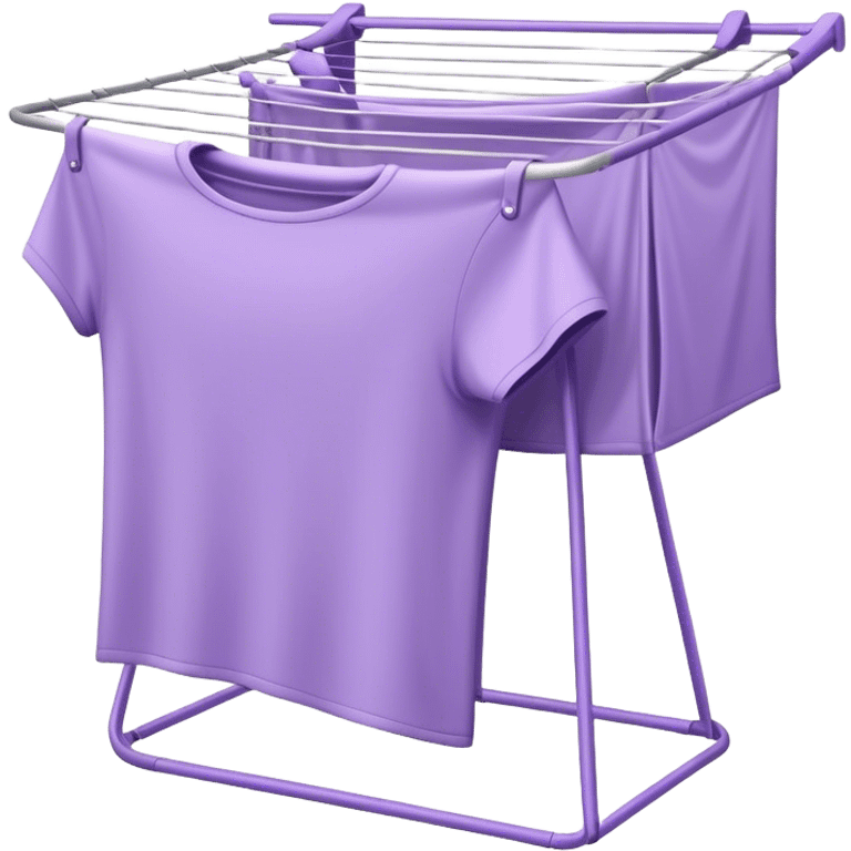 Aesthetic clothes dryer in lavender color emoji