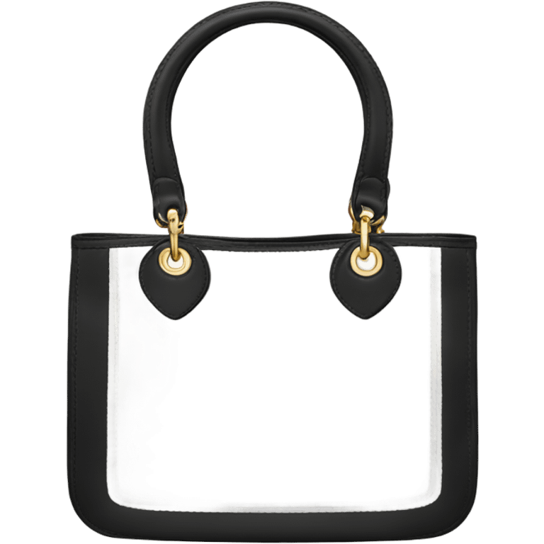 Black and white Christian Dior tote bag emoji