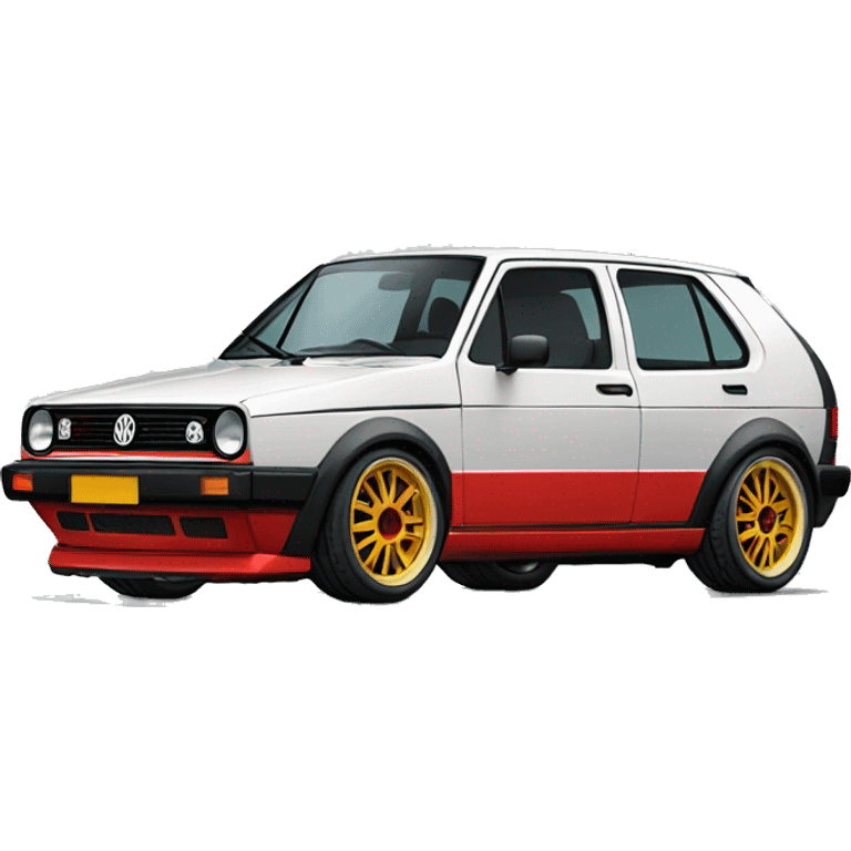 Vw golf mk2 red bbs emoji