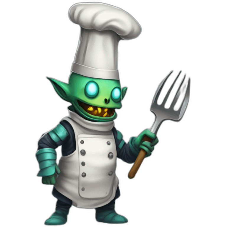 alien chef scifi roguelike rpg style inspired by slay the spire digital art emoji